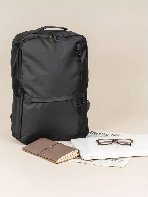 Men USB Charging Port Design Travel Backpack