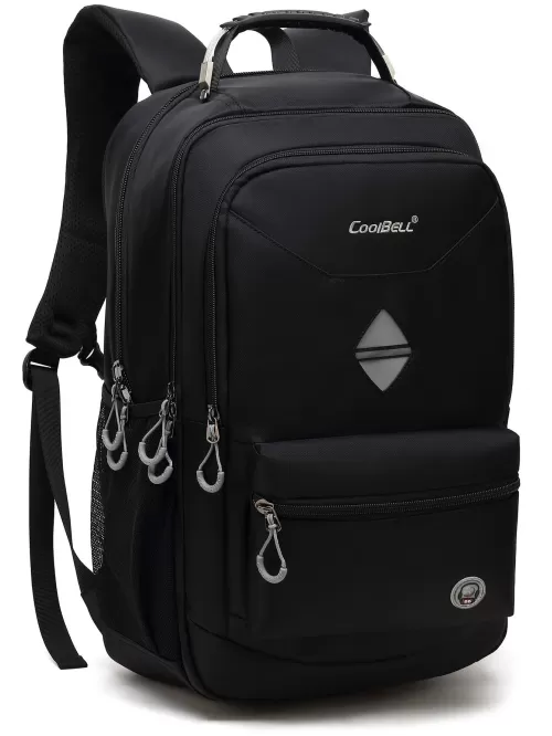 Men Letter Embroidery Travel Backpack