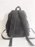 Canvas Men Backpacks Large Schoolbag Travel Male Casual Bag - Black